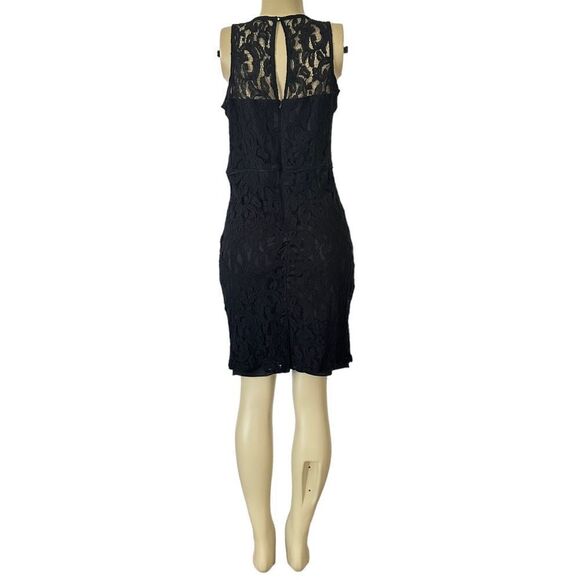 MARINA Black Lace Mini Dress - Picture 7 of 15